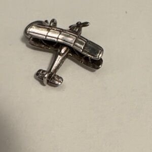 Silver biplane vintage Thomas Sabo charm. Charm club